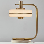Masina Table Lamp - Antique Brass / Satin Dove