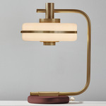 Masina Table Lamp - Antique Brass / Oxblood