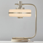 Masina Table Lamp - Satin Nickel / Satin Dove