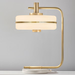 Masina Table Lamp - Brushed Brass / Textured Cream