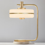 Masina Table Lamp - Brushed Brass / Satin Dove