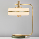 Masina Table Lamp - Brushed Brass / Satin Olive