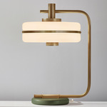 Masina Table Lamp - Antique Brass / Satin Olive