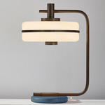 Masina Table Lamp - Dark Bronze / Textured Blue