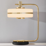 Masina Table Lamp - Brushed Brass / Black