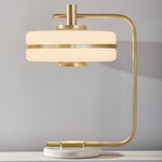 Masina Table Lamp - Brushed Brass / Textured Cream