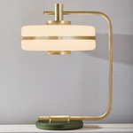 Masina Table Lamp - Brushed Brass / Satin Olive