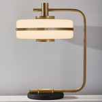 Masina Table Lamp - Antique Brass / Black