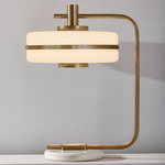 Masina Table Lamp - Antique Brass / Textured Cream