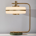 Masina Table Lamp - Antique Brass / Satin Olive