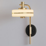 Masina Wall Sconce - Brushed Brass / Black