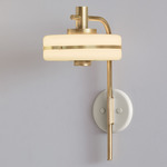 Masina Wall Sconce - Brushed Brass / Textured Cream
