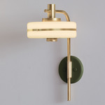 Masina Wall Sconce - Brushed Brass / Satin Olive