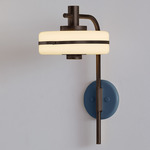 Masina Wall Sconce - Dark Bronze / Textured Blue