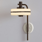 Masina Wall Sconce - Dark Bronze / Textured Cream