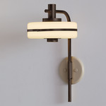 Masina Wall Sconce - Dark Bronze / Satin Dove