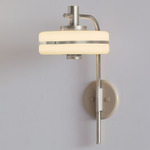 Masina Wall Sconce - Satin Nickel / Satin Dove