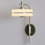 Masina Wall Sconce - Satin Nickel / Satin Olive