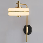 Masina Wall Sconce - Brushed Brass / Black