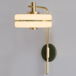 Masina Wall Sconce - Brushed Brass / Satin Olive