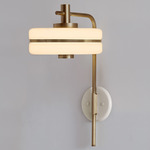 Masina Wall Sconce - Antique Brass / Textured Cream