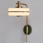 Masina Wall Sconce - Antique Brass / Satin Olive