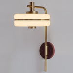 Masina Wall Sconce - Antique Brass / Oxblood