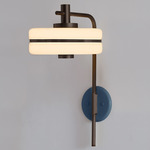 Masina Wall Sconce - Dark Bronze / Textured Blue