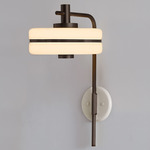 Masina Wall Sconce - Dark Bronze / Textured Cream