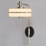 Masina Wall Sconce - Satin Nickel / Black