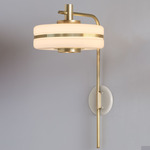 Masina Wall Sconce - Brushed Brass / Textured Cream