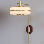 Masina Wall Sconce - Brushed Brass / Oxblood