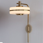 Masina Wall Sconce - Antique Brass / Satin Dove