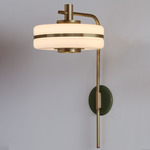 Masina Wall Sconce - Antique Brass / Satin Olive