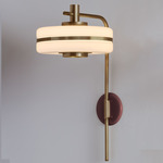 Masina Wall Sconce - Antique Brass / Oxblood