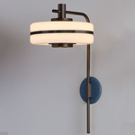 Masina Wall Sconce - Dark Bronze / Textured Blue