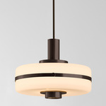 Masina Pendant - Dark Bronze / Opal