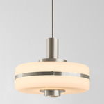 Masina Pendant - Satin Nickel / Opal