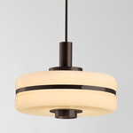 Masina Pendant - Dark Bronze / Opal