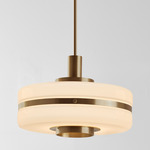 Masina Pendant - Antique Brass / Opal