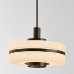 Masina Pendant - Dark Bronze / Opal