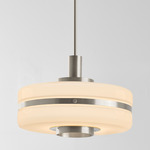 Masina Pendant - Satin Nickel / Opal