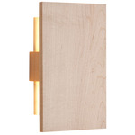 Tersus Wood Wall Sconce - White Washed Oak