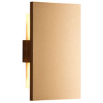 Tersus Metallic Wall Sconce - Walnut / Brushed Rose Gold