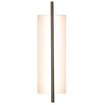 Merus Bathroom Vanity Light - Walnut / Brushed Brass / Matte White