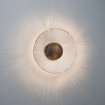 Inviso Wall Sconce - Dark Stained Walnut / Distressed Brass / Distressed Brass