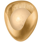 Hina Wall Sconce - Vintage Gold Leaf / Alabaster