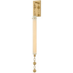 Parigi Wall Sconce - Vintage Brass / Clear Cloud Seeded