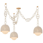 Piasu Chandelier - Champagne Leaf / Cloud