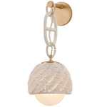 Piasu Wall Sconce - Champagne Leaf / Cloud